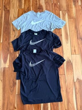 Three (3) Nike Dri-FIT Logo Athletic Tee